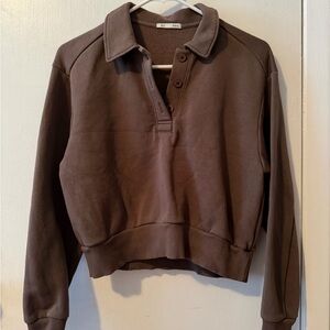 Brown Polo Top